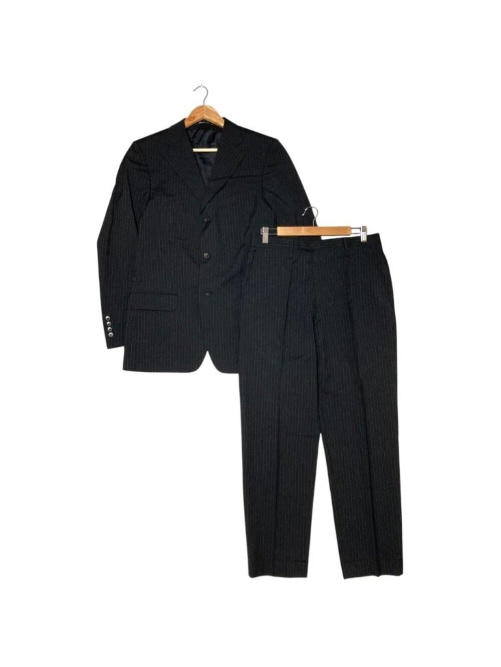 Gucci Striped Single Suit Set Fully Lined Black 48